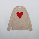 Maglia in cashmere, motivo cuore