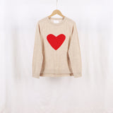 Maglia in cashmere, motivo cuore