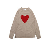 Maglia in cashmere, motivo cuore